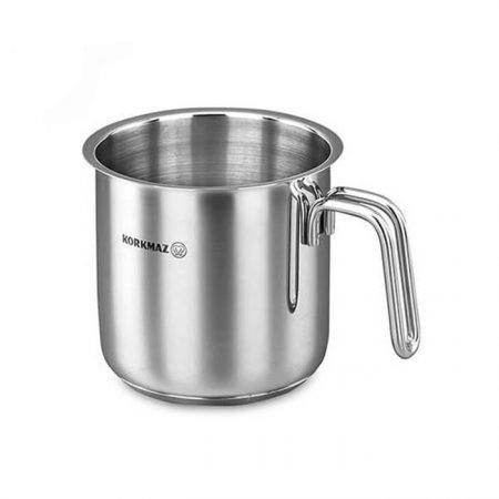 شیر جوش 14 استیل کرکماز 2 لیتر مدل پرلا (14x14) کد 1649 Korkmaz 14 Perla Stainless Steel Milkpot -1649